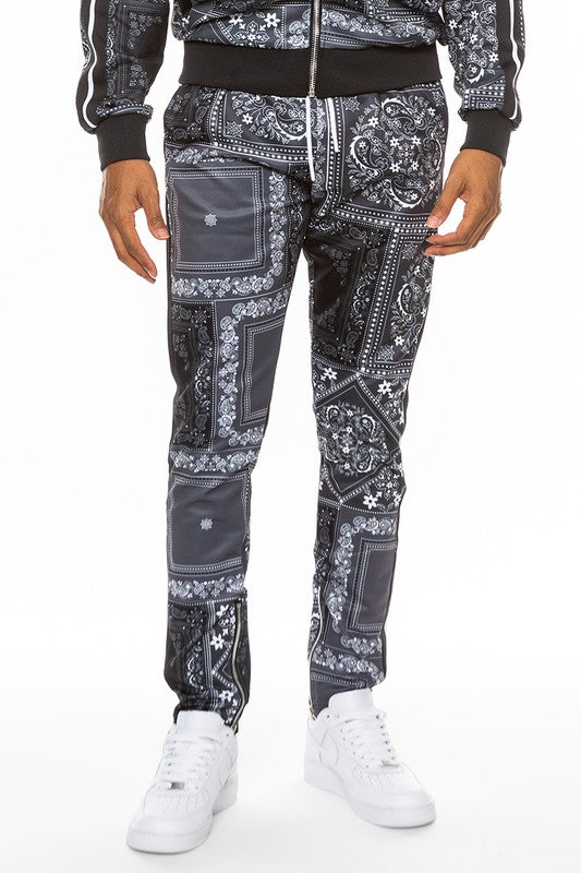 Weiv Paisley Bandana Print Track Pants